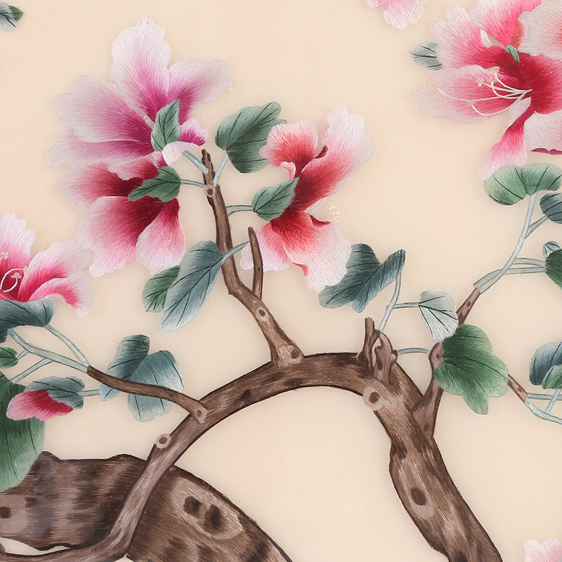 苏绣成品挂画花鸟横式手工刺绣客厅卧室玄关苏绣