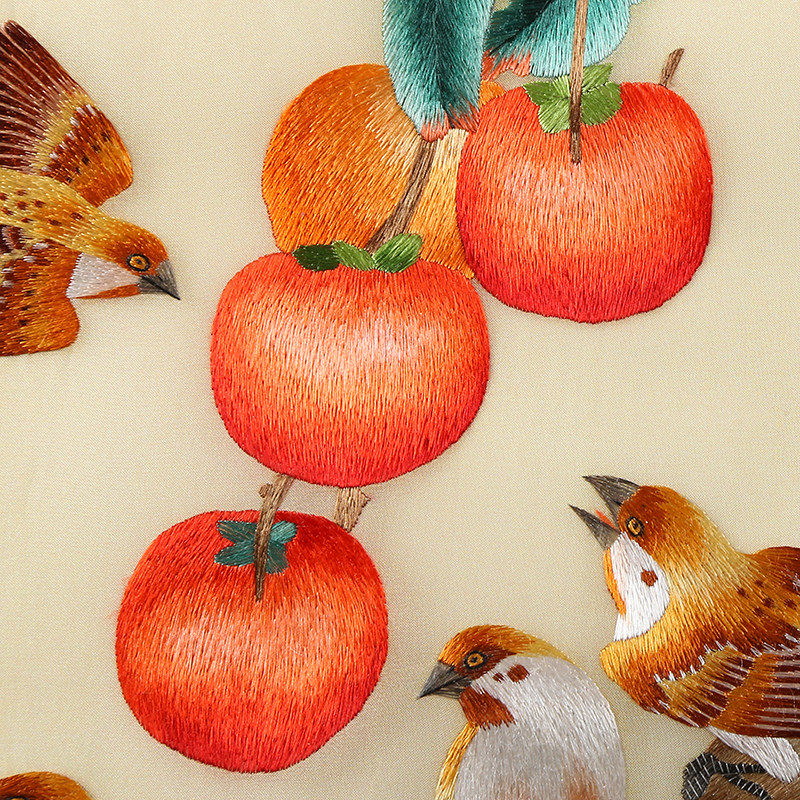 苏绣成品挂画事事如意意纯手工刺绣客厅卧室苏绣