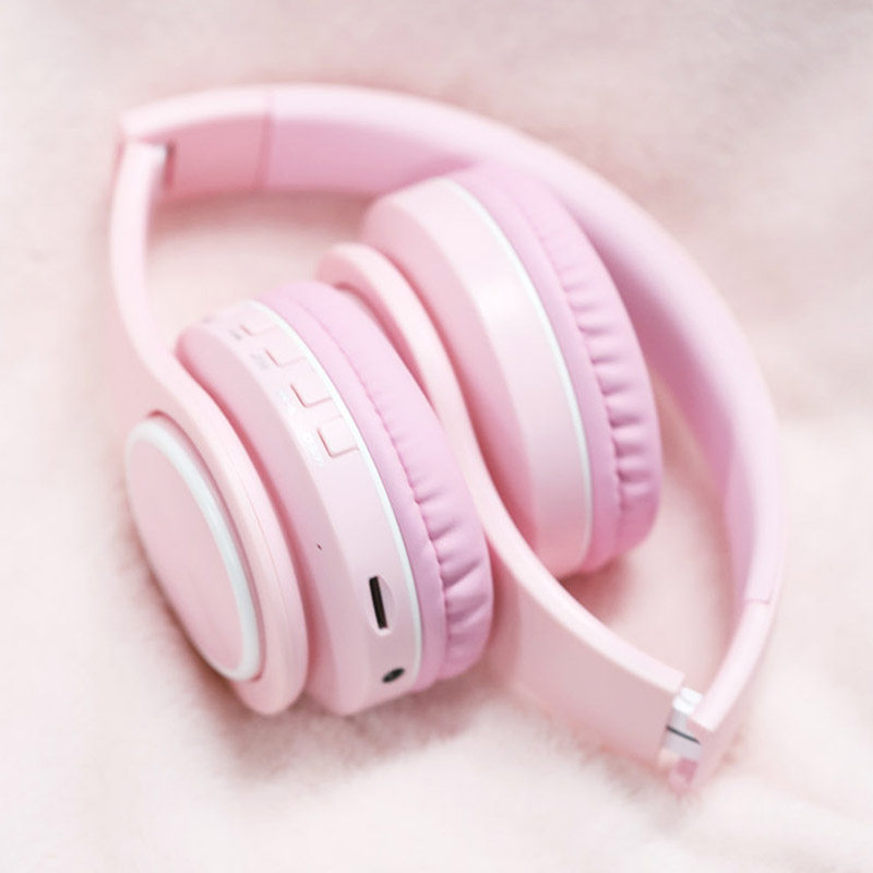 奇联b3蓝牙耳机头戴式无线女生款可爱小巧二次元有线带麦轻便运动适用