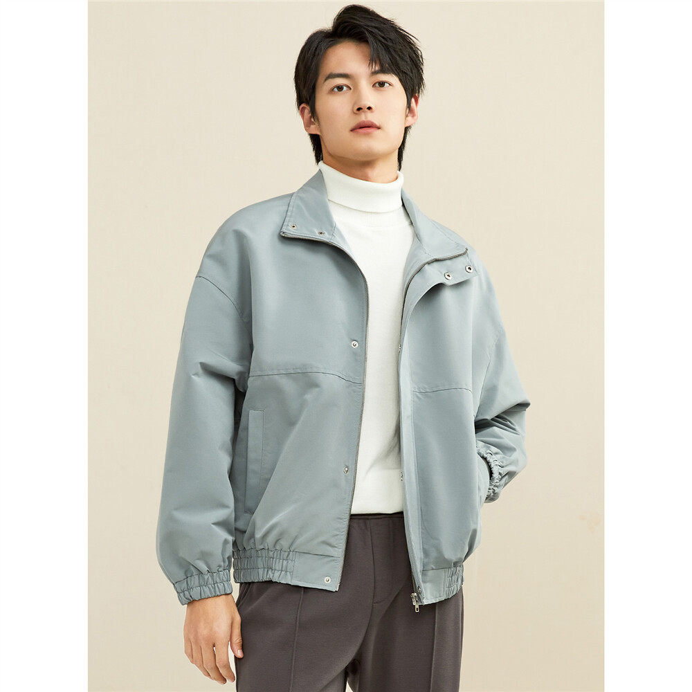 外套bsx男装宽松落肩立领风衣18071002风衣