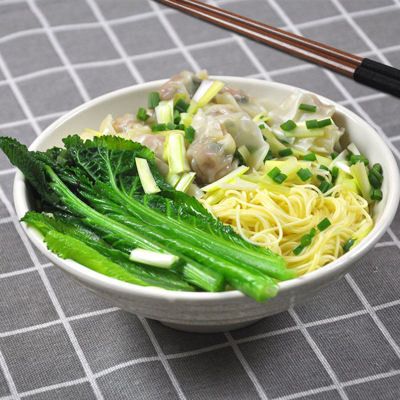 罗锦记竹升面广东手工面条港式云吞面面食面条一箱整箱装 4斤