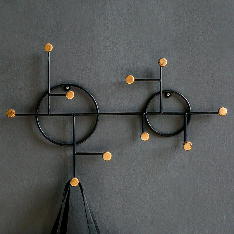 复古铁艺挂钩家居装饰墙上置物架墙面个性壁饰钥匙架包包衣服壁挂