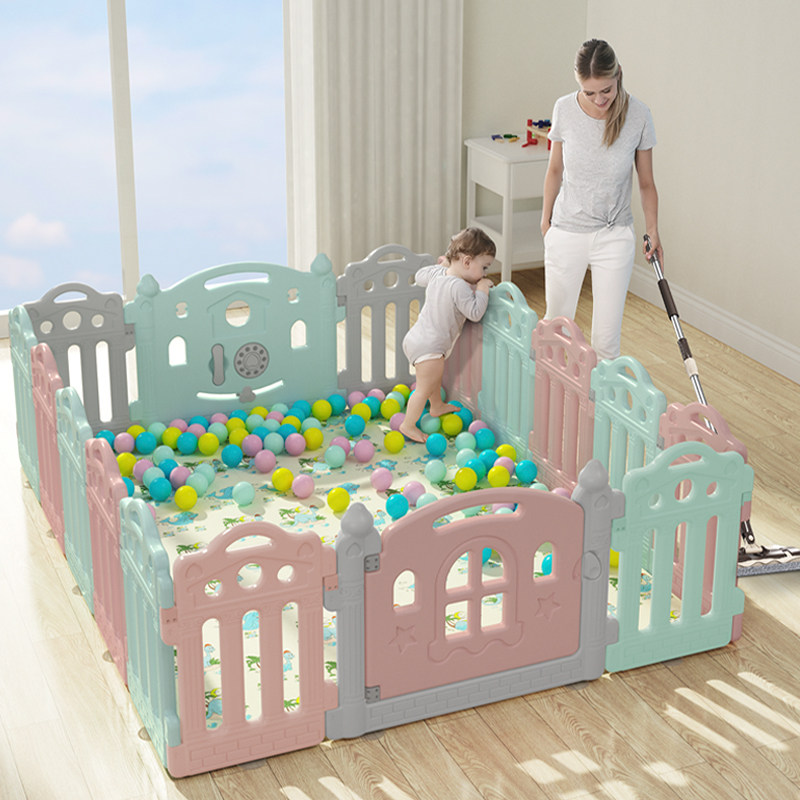 儿童游戏围栏室内家用宝宝婴儿安全防护栏栅栏爬行垫学步玩具地