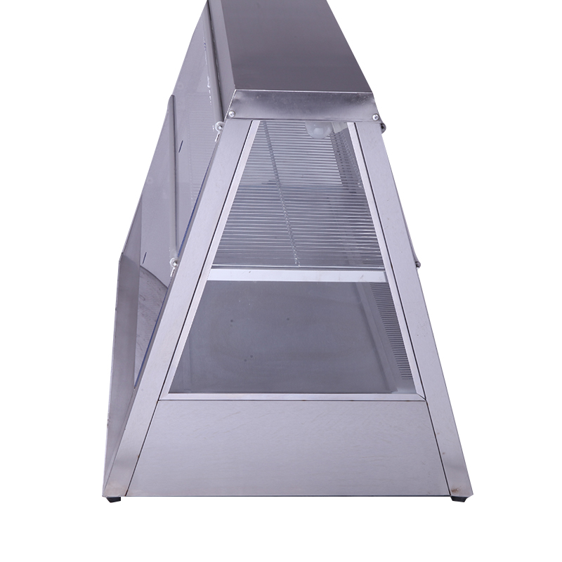 锦十邦汉堡店1.1米节能保温展示柜双层熟食保温柜热风循环陈列柜