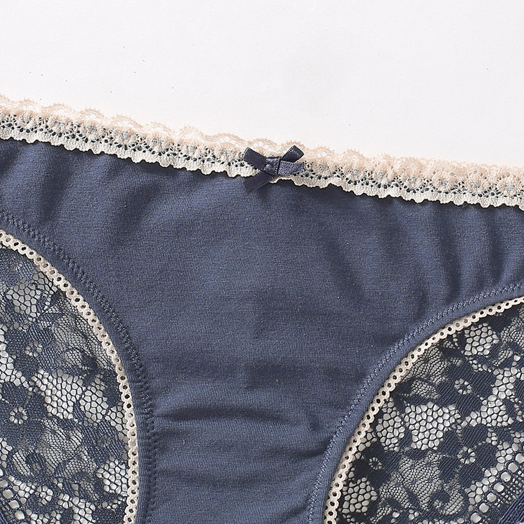 5条6ixty8ight正品纯色丝边包臀棉三角内裤内裤