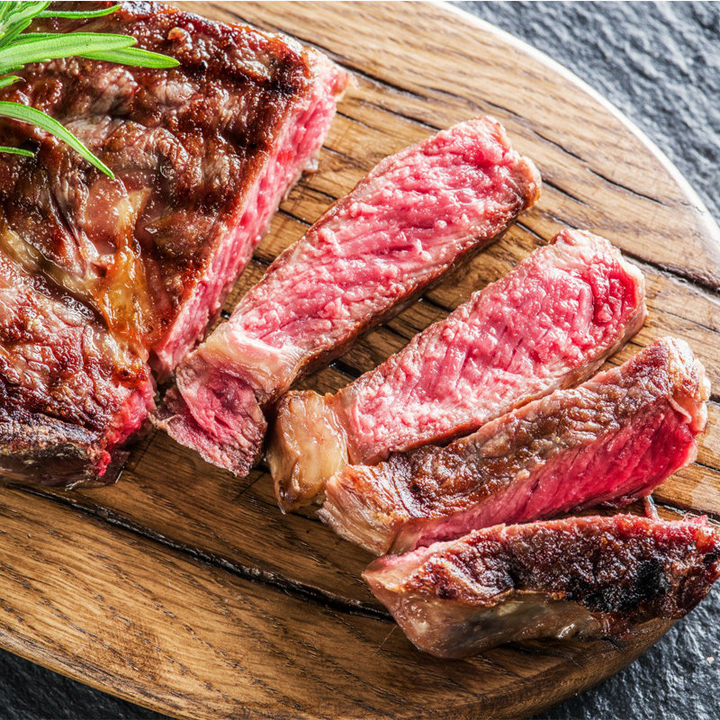 雪花牛排澳洲牛肉m12级眼新鲜原切单片250g牛排