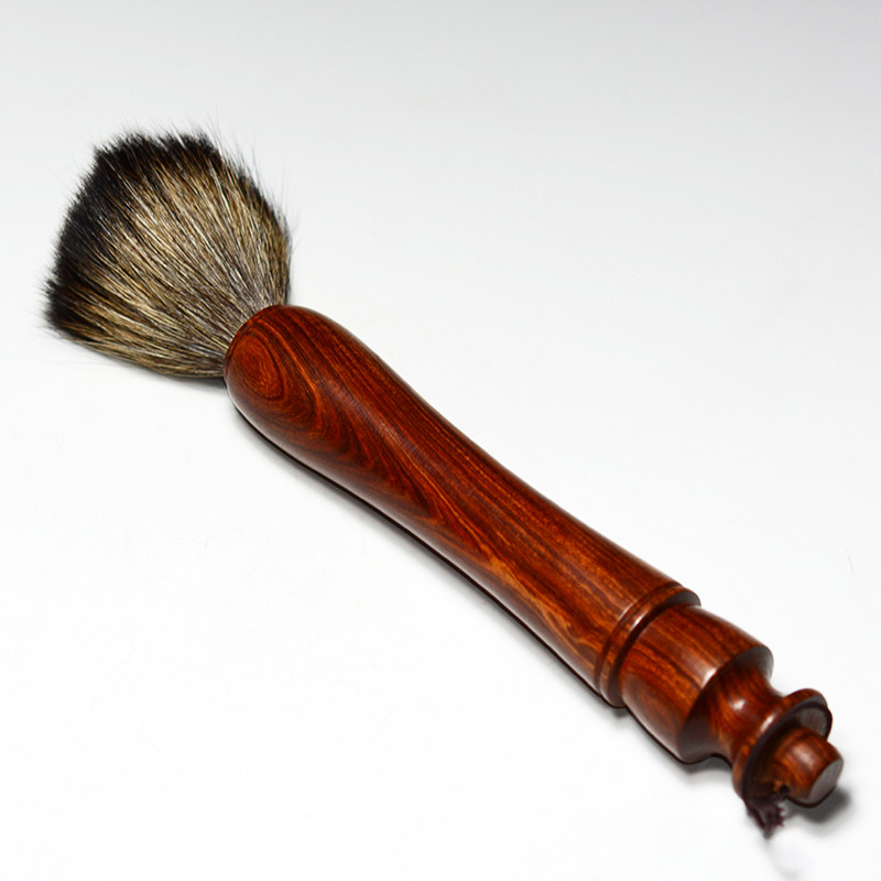 祁地鸡翅木养壶笔古玩木质毛茶茶壶茶扫茶盘功夫茶道