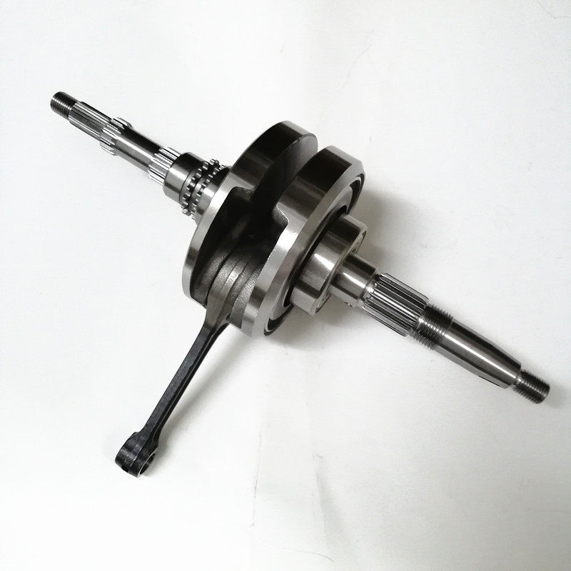 适用轻骑铃木电喷摩托车uy125t优友uu125t-2发动机曲轴曲轴