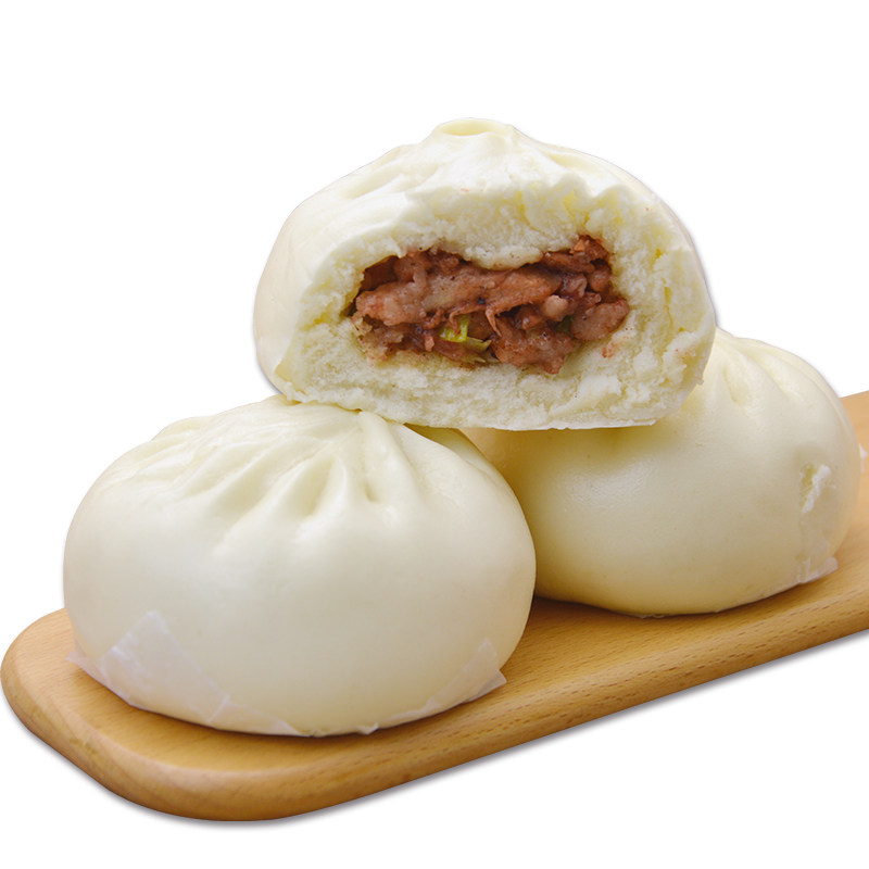 包子集味村乌猪肉包640g潮汕特产广式点心早茶包点