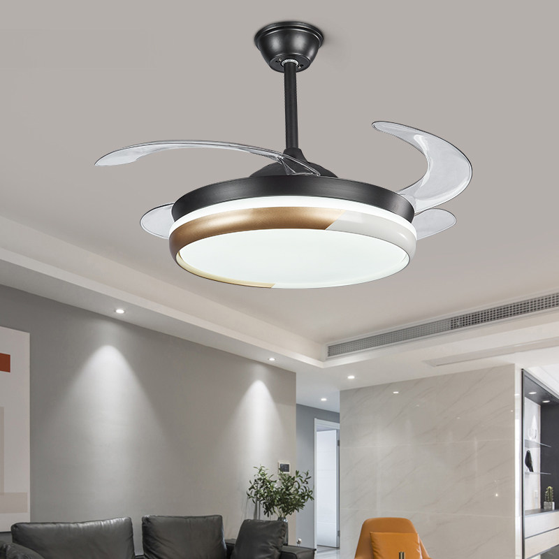 隐形风扇2022新款简约现代家用餐厅客厅卧室吊扇