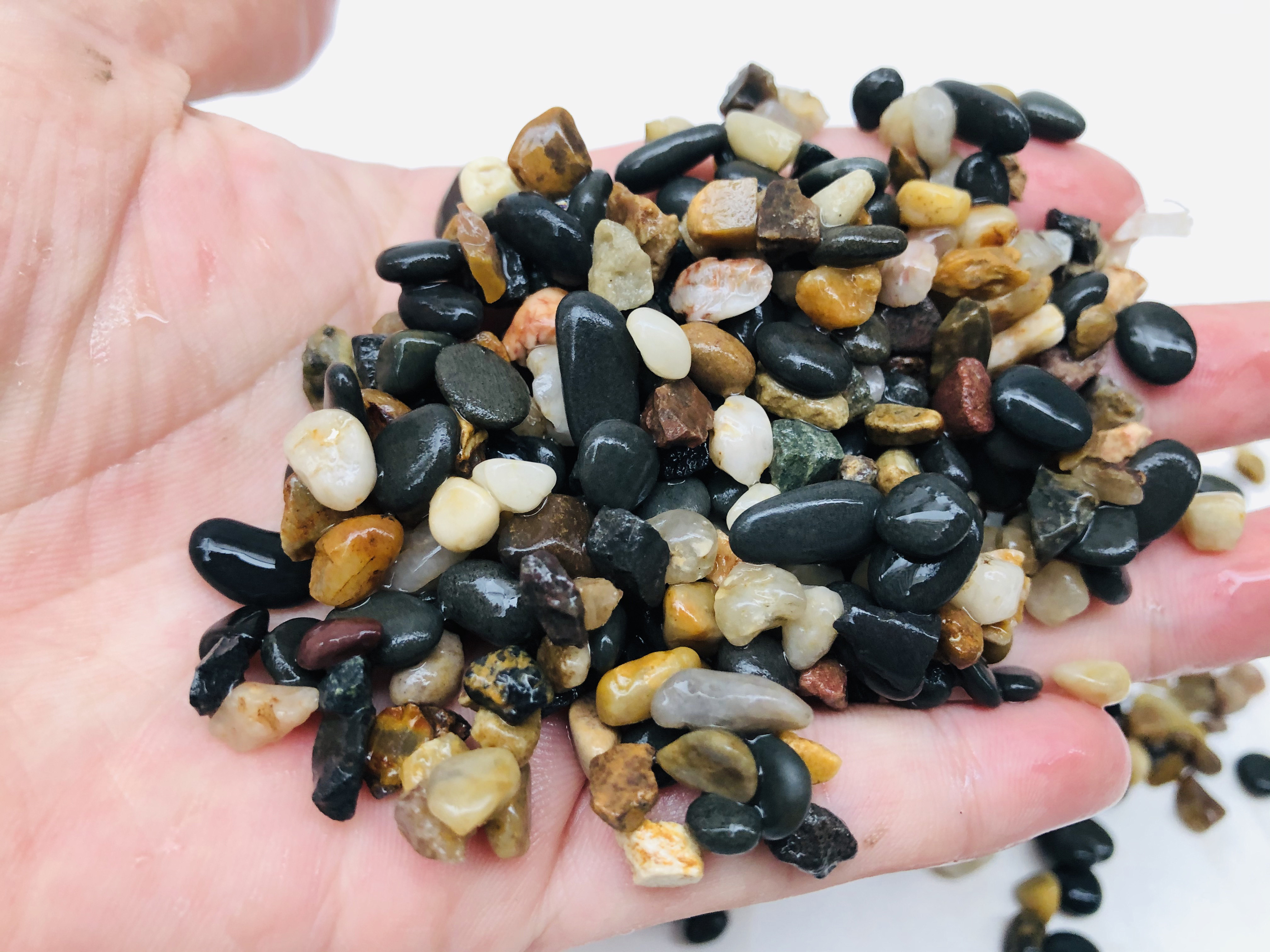 造景原生溪流河沙鱼缸底砂乌龟石子水陆草缸造景