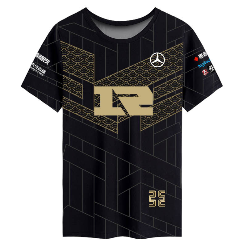 2021新款rng战队队服uzi同款速干短袖恤衫t恤