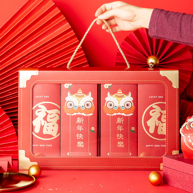 新年礼物包装盒糖果礼盒ins网红礼品袋盒子春节糖盒