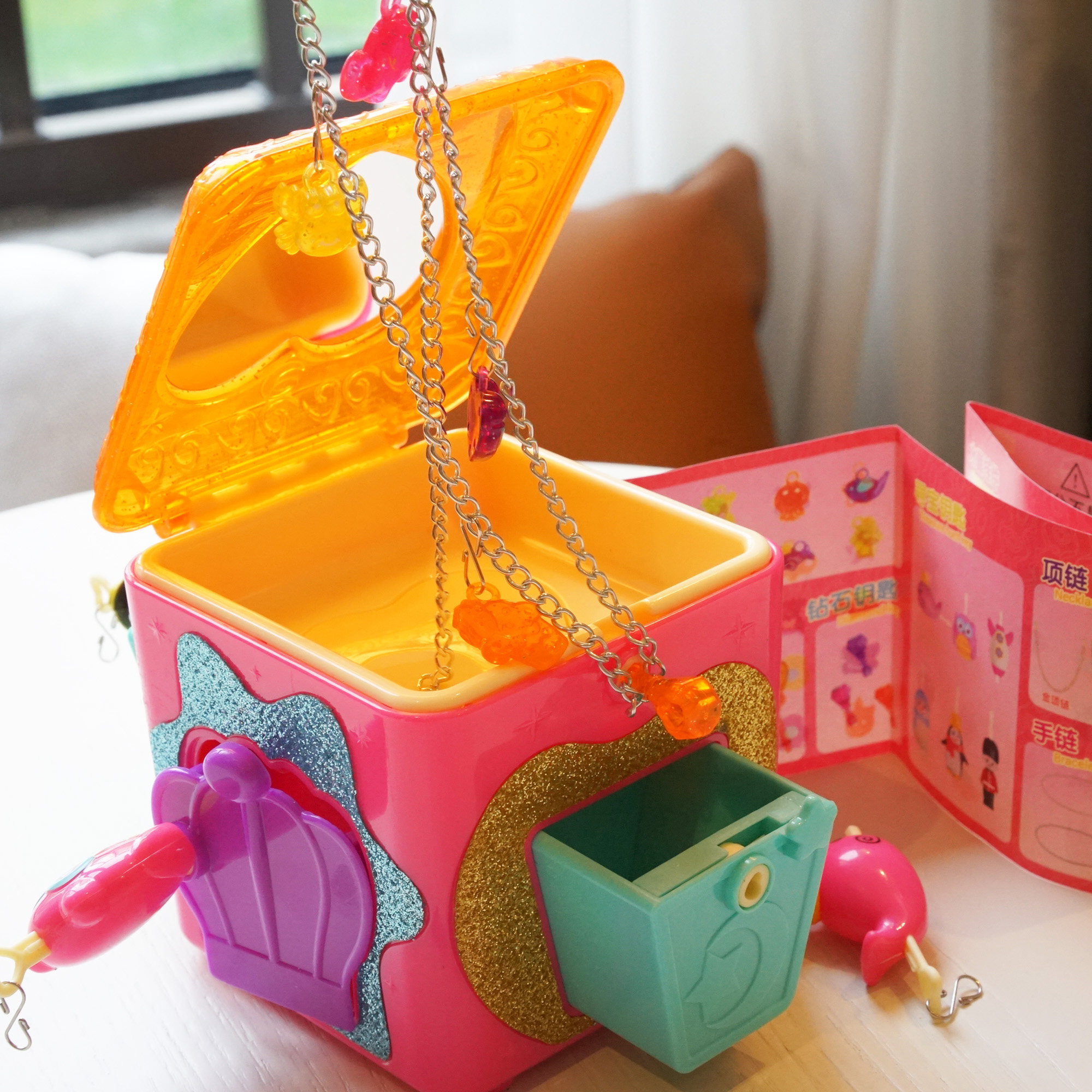 nukied纽奇百宝盒箱盲盒女孩饰品项链钥匙开锁首饰拆拆乐儿童玩具