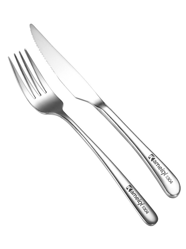 牛排刀叉卡美奇不锈钢套装西餐刀家用两件套全套西餐餐具套装