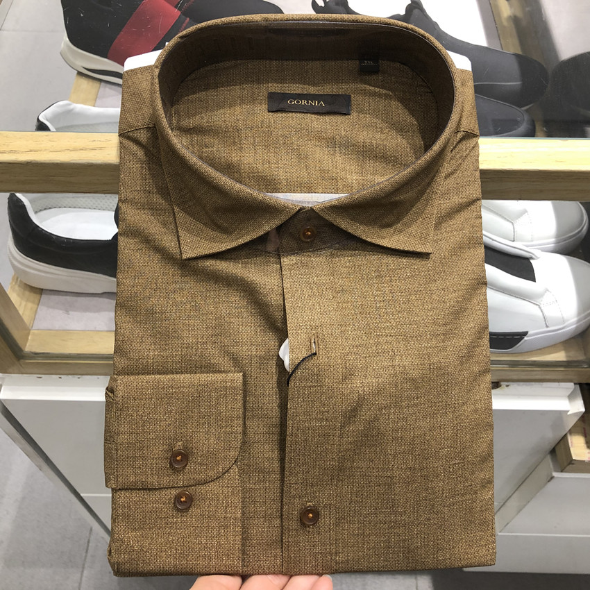 格罗*雅正品 20年春款 意大利面料 男士商务 长袖衬衫 吊牌价1980