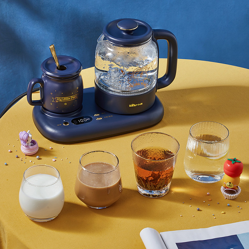 小熊电热杯养生壶办公室煮茶迷你养生杯热奶保温智能小型煮茶壶