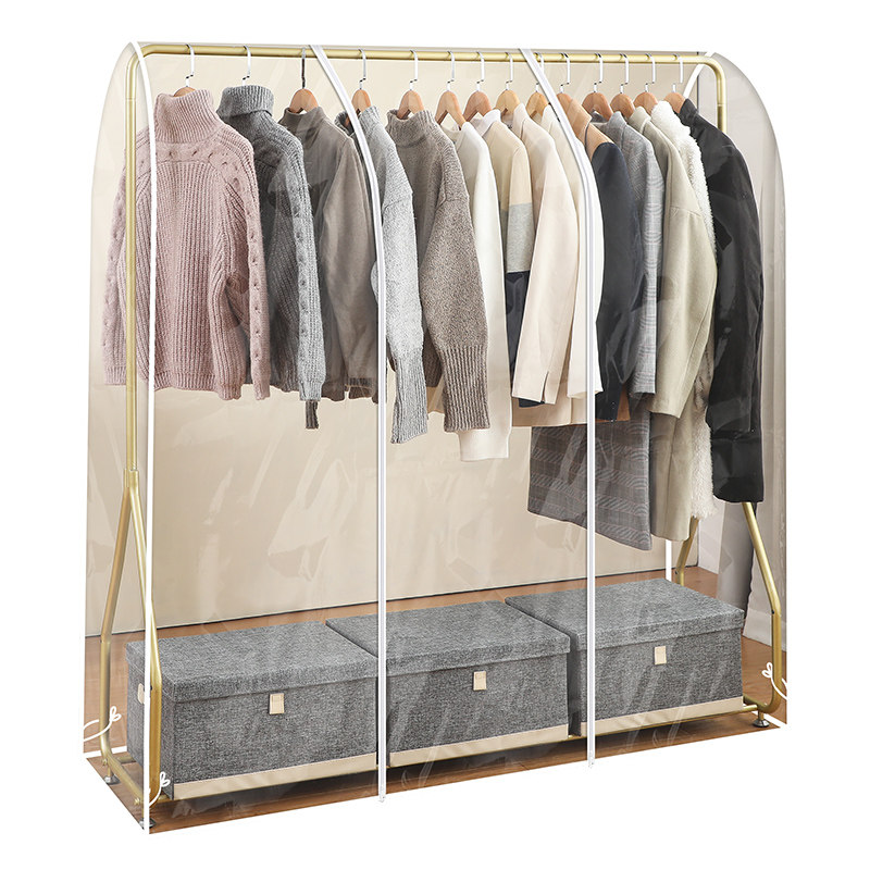 防尘衣服落地衣架挂式衣物家用羽绒服大衣套挂大衣
