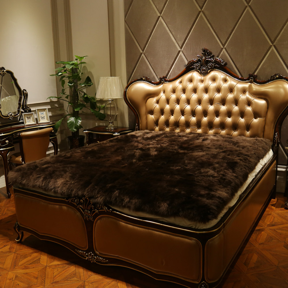 纯羊毛床垫真皮毛一体羊皮床褥子单双人羊羔绒床毯加厚1.5m1.8米