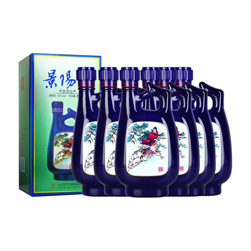 白酒景芝景阳阳春42度500ml浓香香型6瓶整箱白酒