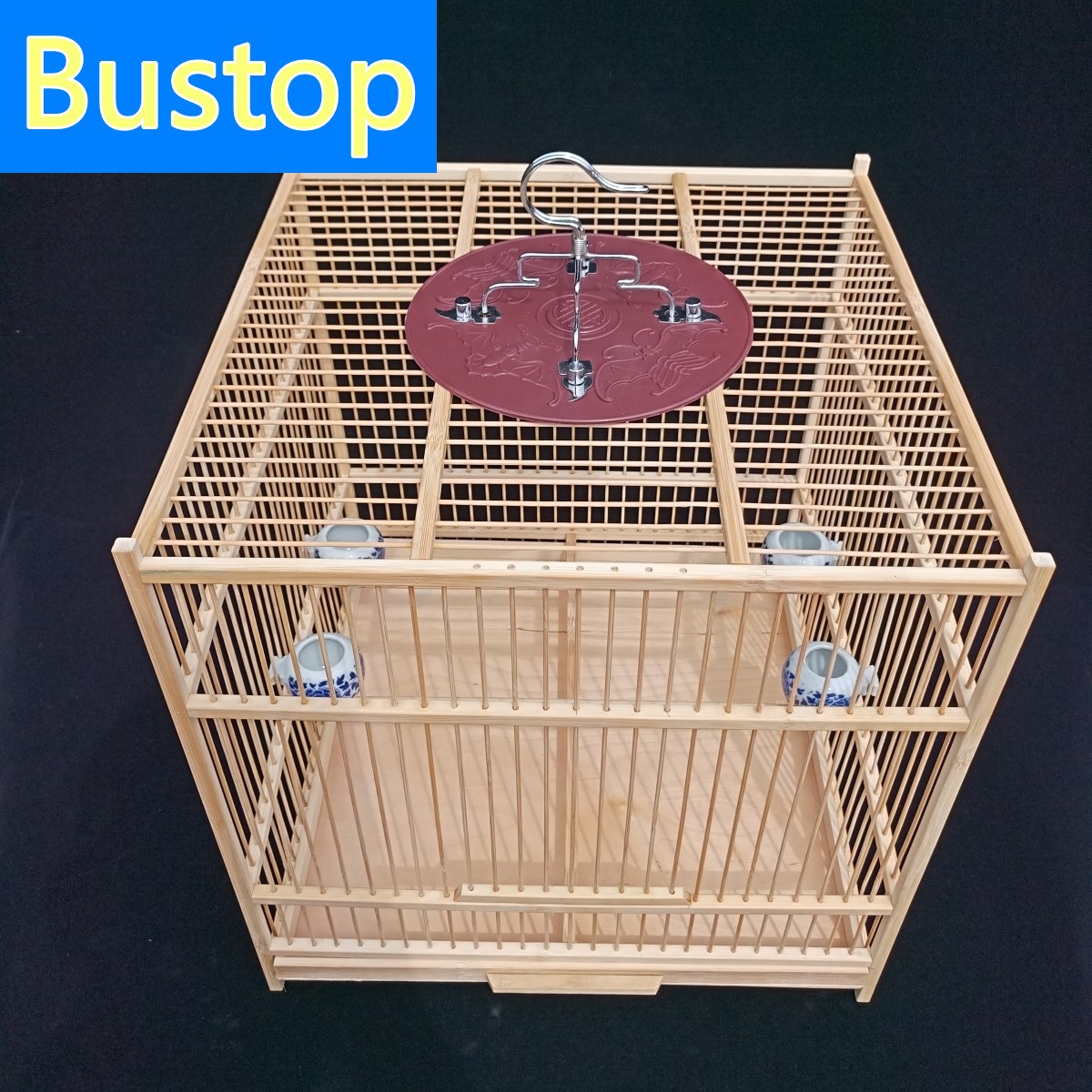 特大号竹子鸟笼玉鸟黄鸟颠颏麻方笼全套包邮送配件笼子