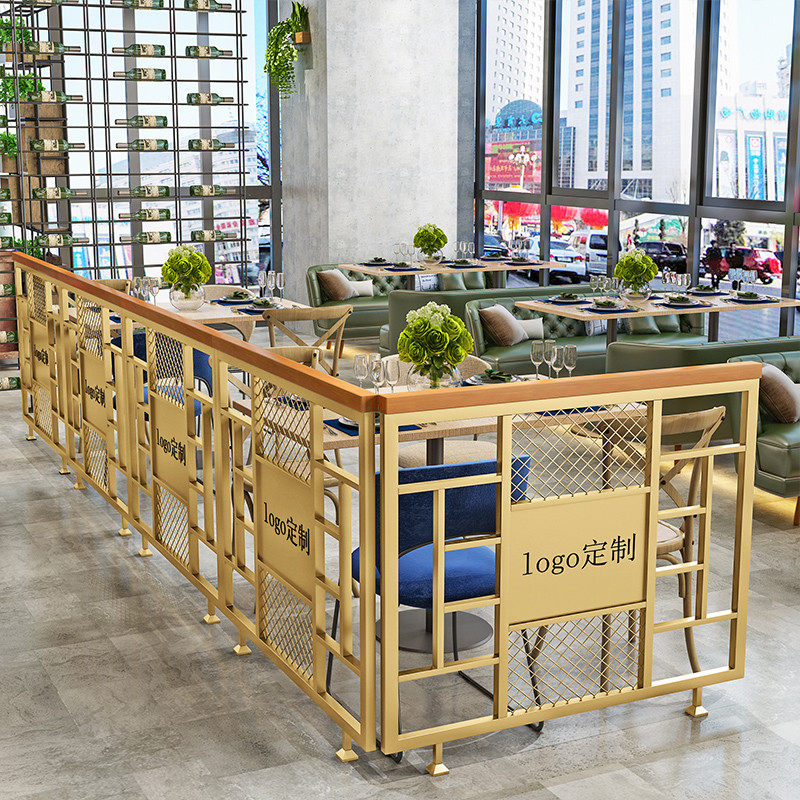 隔断铁艺餐厅围栏酒吧饭店过道装饰护栏花架办公屏风