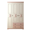 Nordic Rabbit Three DOOR WARDROBE BEDROOM Wooden Storage Cabinet Simple Modern Girl Children's Wardrobe Large Wardrobe Nordic Rabbit Three DOOR WARDROBE BEDROOM Wooden Storage Cabinet Simple Modern Girl Children's Wardrobe Large Wardrobe