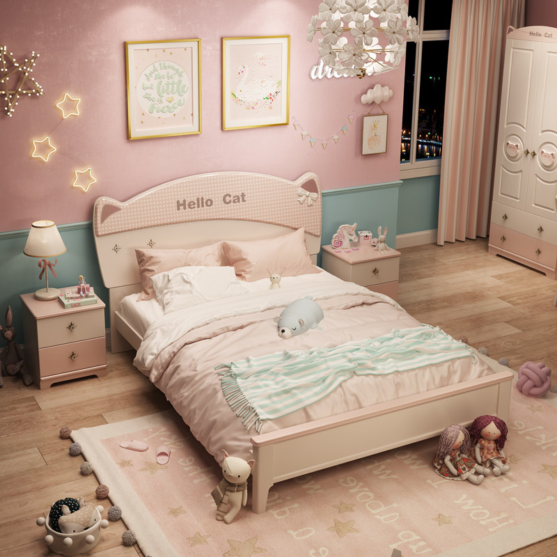 儿童童床女孩少女公主15米北欧卧室创意女生儿童床