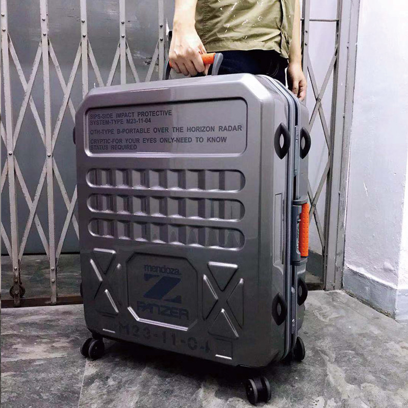 mendozapanzer野战型旅行箱潮流行李箱万向轮韩版拉杆箱旅行箱