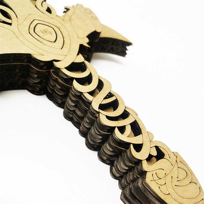 瓦楞瓦楞纸纸板短剑德鲁伊之剑组装模型手创环保其他手工制作