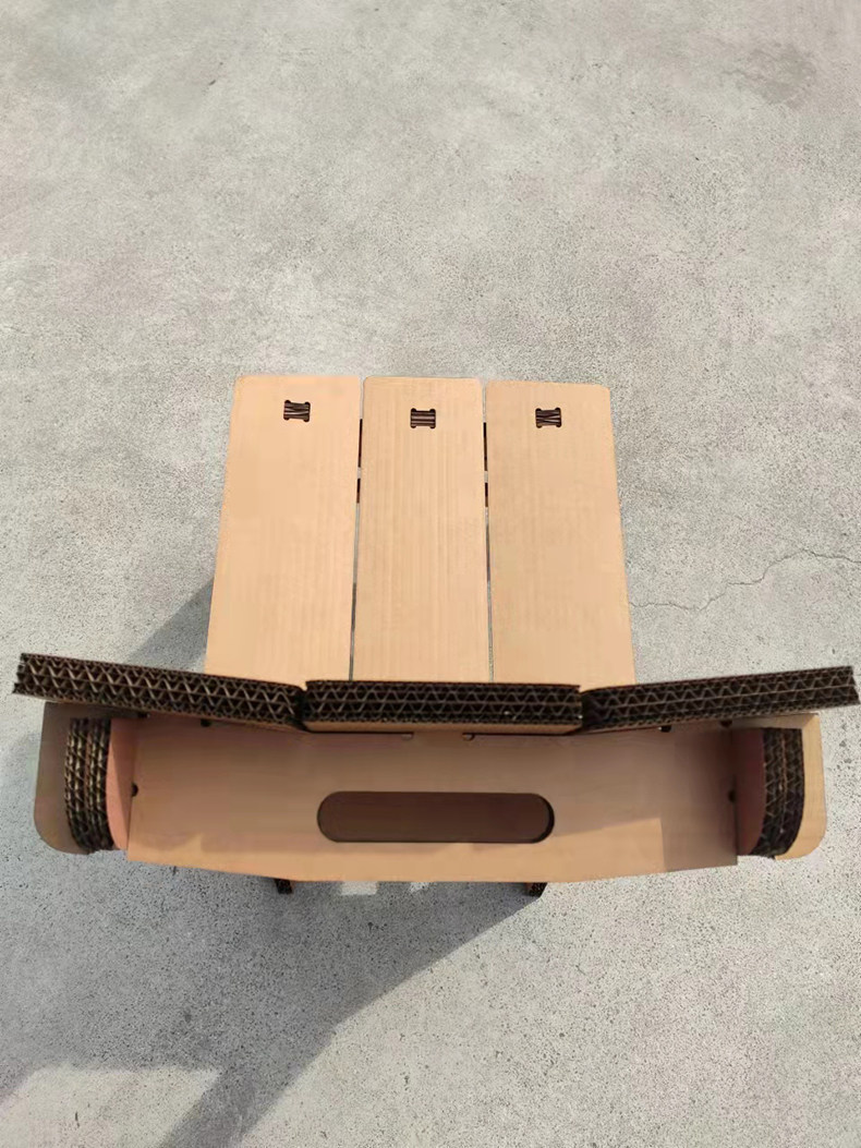 diy靠背椅子手工瓦楞瓦楞纸纸板组装幼儿园学生纸箱