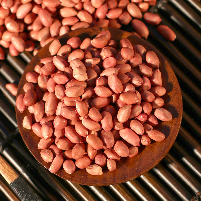 素食黑龙江四粒红花花生新鲜红皮2500g其它
