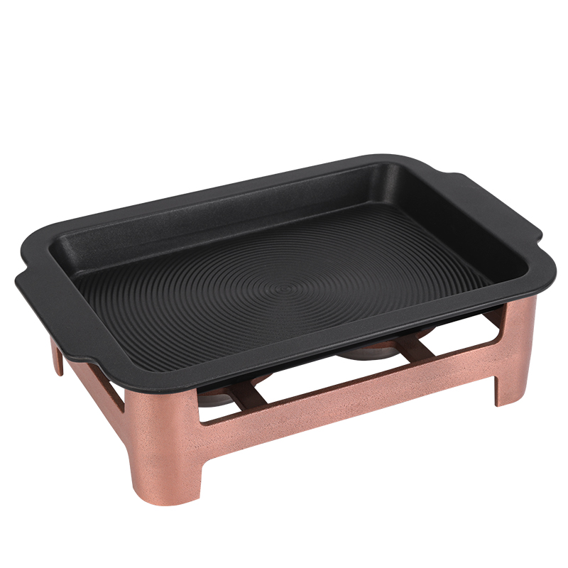 铝制烤肉盘家用诸葛烤鱼炉不沾烤鱼盘木炭酒精碳烤不生绣烤鱼炉架