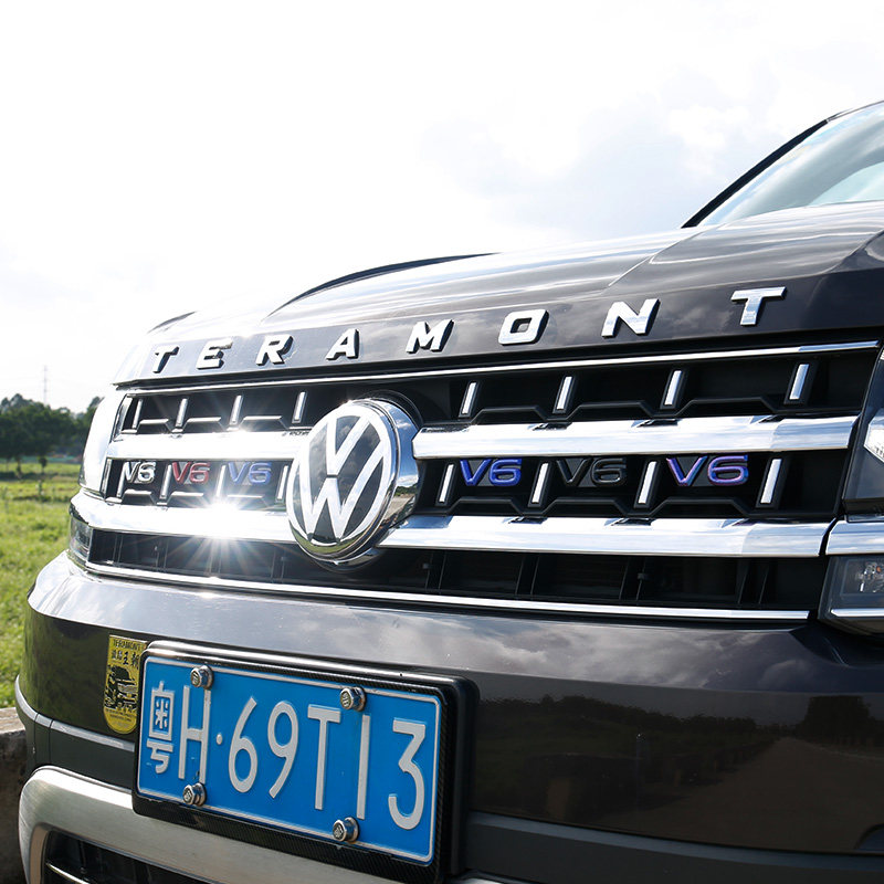 【汽车车标】17-20款大众途昂中网v6标中网标车头r标高配