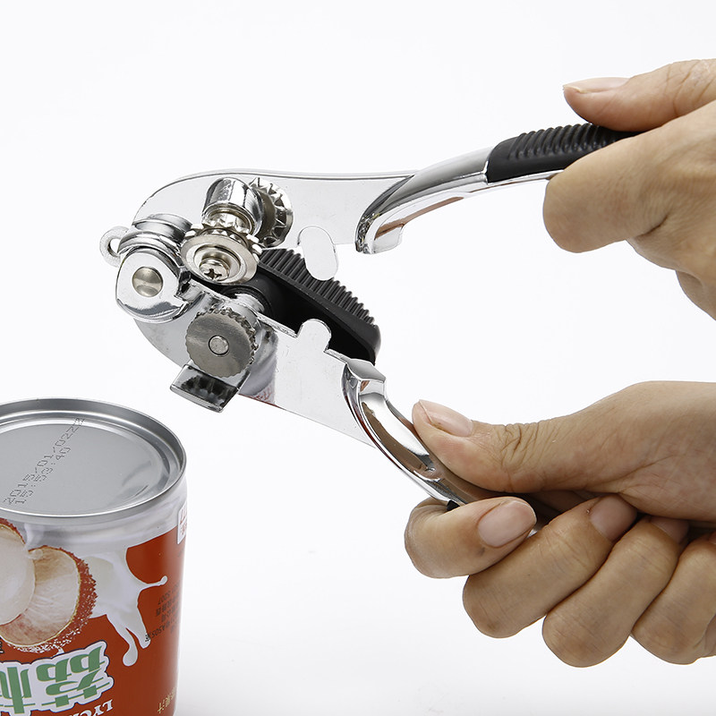不锈钢铁皮罐头开罐器开盖器 手动多功能罐头刀啤酒开瓶器