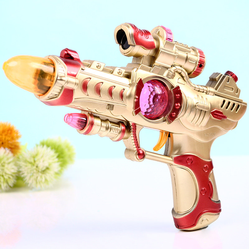 玩具枪批发儿童声光电动手枪小孩男孩宝宝音乐发光七彩投影抢货源