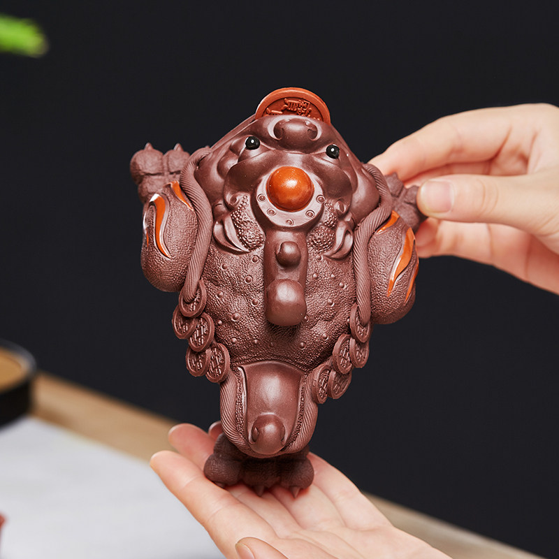 摆件紫砂茶宠精品可养茶桌高档茶台盖置茶道茶宠摆件