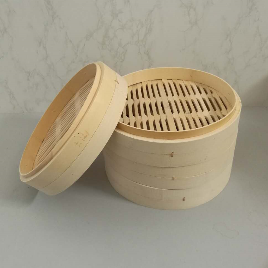 竹蒸笼商用早点小蒸笼手工竹制家用天然小蒸笼蒸饺笼小号竹制屉笼