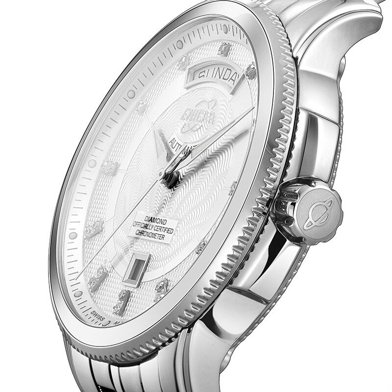 手表enicar瑞士英纳格官方正品天文台系列镶钻皮带瑞士腕表