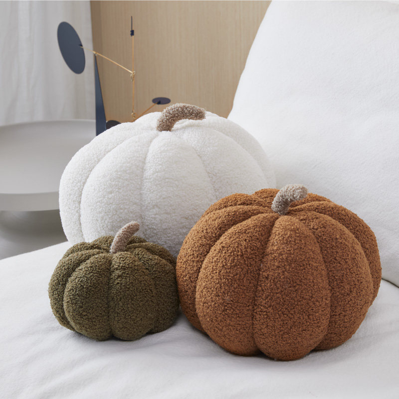 首版特价创意南瓜抱枕无风生活软萌圆形毛绒可爱靠垫