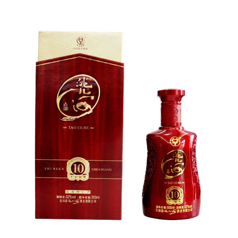 洮儿河酒38度 白酒纯粮食高粱酒浓香型 吉林白酒单瓶陈酿10年