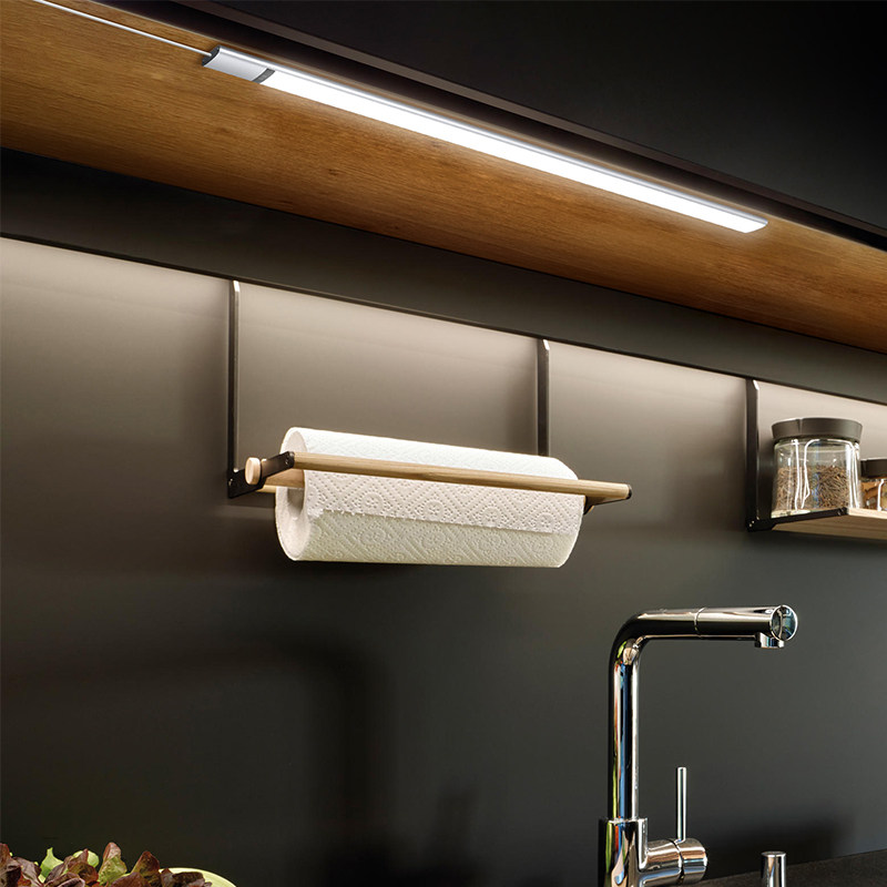 手扫led橱柜灯直充式厨房吊柜底免打孔自粘橱柜灯