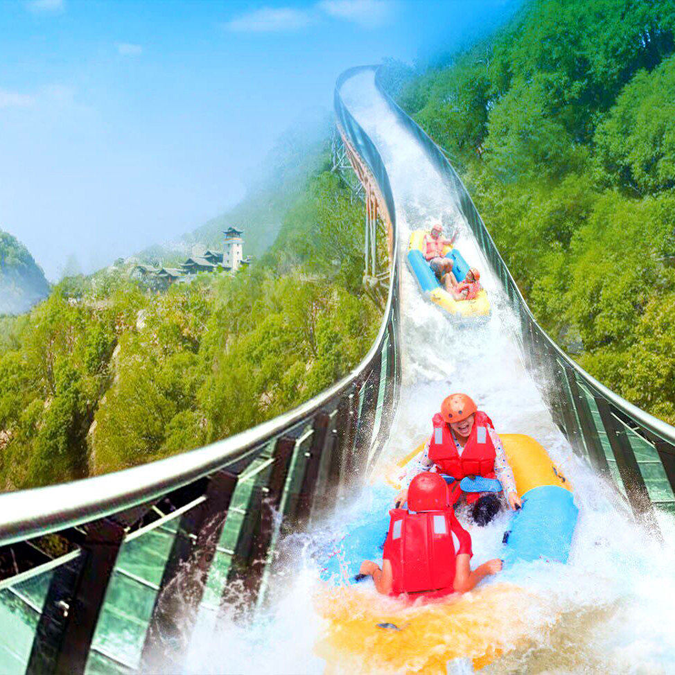 【一秒出票】武汉黄陂锦里沟玻璃漂流门票高空玻璃漂流票抖音网红