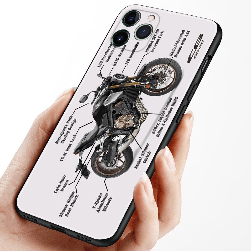 cb650r摩托车机车骑士适用华为p50小米苹果13promax12手手机保护套