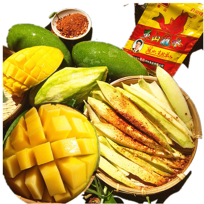 版纳云南泰国青芒果生熟两吃甜心酸新鲜金煌芒胜芒果