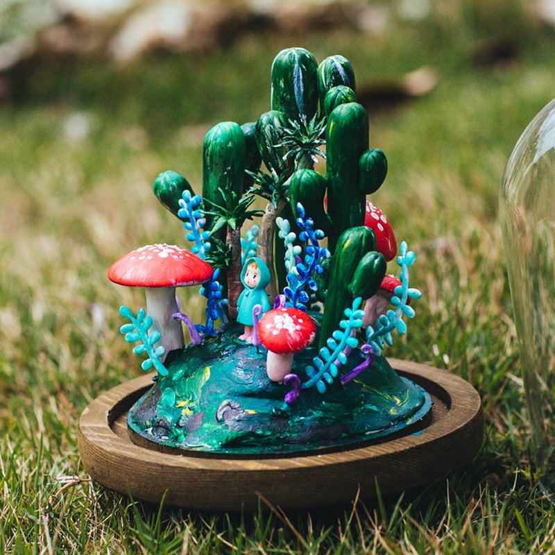 超轻送礼手办自制摆件装饰设计原创插画粘土粘土