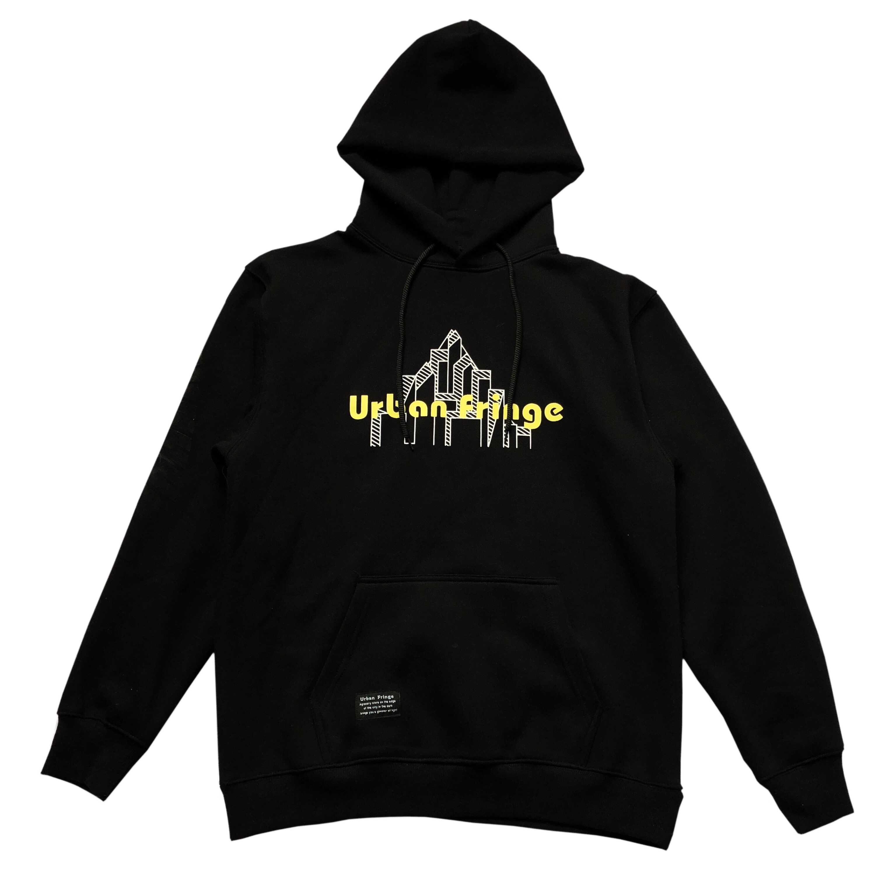 lkstore urban fringe 国潮牌连帽加绒宽松城市logo卫衣 男女宽松