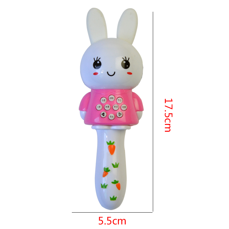 儿童早教0-3岁小兔子故事机婴儿故事棒益智发光玩具小孩音乐BB棒