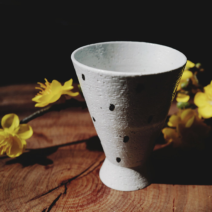 喜皿日式陶泥手作杯景德镇手工粗陶茶杯可做情侣茶杯