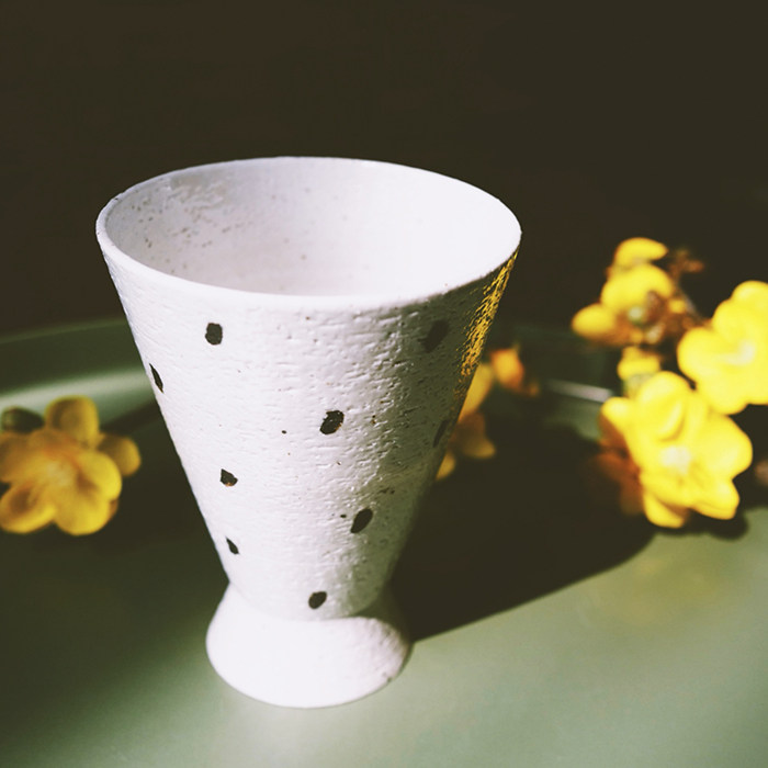 喜皿日式陶泥手作杯景德镇手工粗陶茶杯可做情侣茶杯